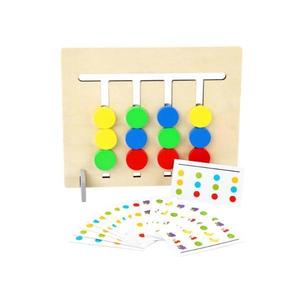 Joc Montessori – Labirint asociere culori si fructe 2 in 1, 7Toys imagine