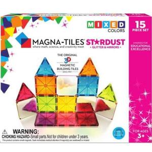 Magna - Tiles Stardust cu sclipici si oglinzi (15 piese), 7Toys imagine