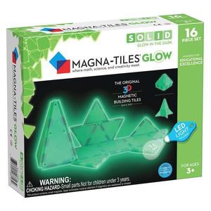 Magna - Tiles Glow, set magnetic fosforescent, 7Toys imagine