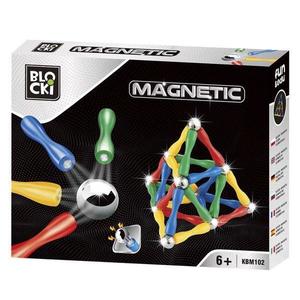 Joc constructii magnetice 63 piese, 7Toys imagine