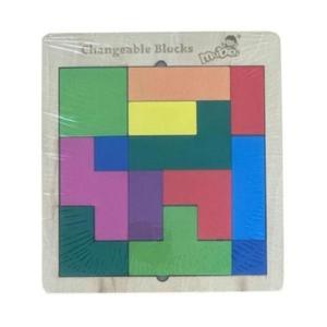 Joc educativ 2 in 1 -Tetris si puzzle, 7Toys imagine