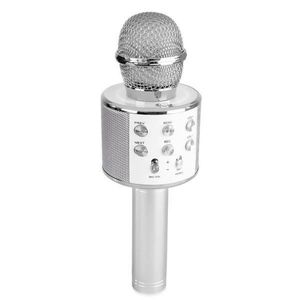 Microfon karaoke wireless, Gri, 7Toys imagine