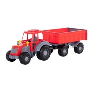 Tractor cu remorca, 59x17x18cm, 7Toys imagine