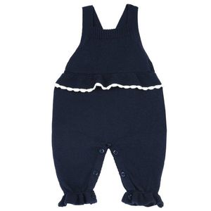 Salopeta fetite Chicco cu bretele, Albastru inchis, 57180-65MFCO imagine