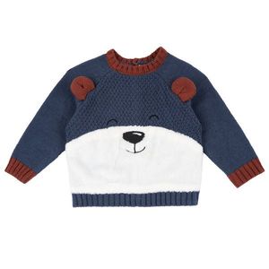 Pulover tricotat copii Chicco, Albastru, 02932-65MFCO imagine