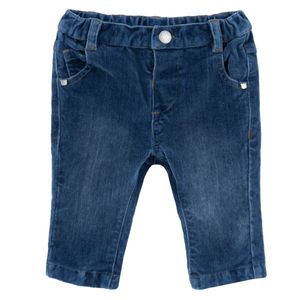 Pantaloni lungi copii Chicco din catifea, Albastru, 08963-65MFCO imagine