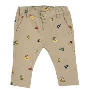 Pantaloni lungi copii Chicco, Bej cu model, 08891-65MFCO imagine