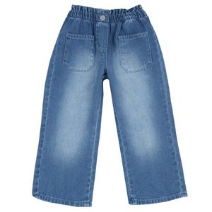 Pantaloni lungi copii Chicco denim, Albastru, 08898-65MC imagine