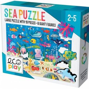Puzzle 19 piese - Animalute in Ocean | Headu imagine