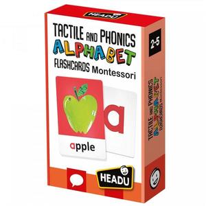 Joc educativ - Tactile and Phonics Alphabet, Montessori Flashcards | Headu imagine
