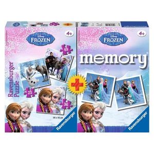 Set 3 puzzle-uri si joc memorie - Frozen | Ravensburger imagine