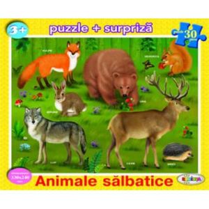 Puzzle animale salbatice, 30 piese imagine