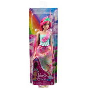 Papusa Barbie Dreamtopia - Printesa cu par roz | Mattel imagine