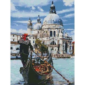 Set Goblen cu diamante, Acuarello, Gondola din Venetia imagine