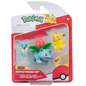 Set 3 figurine de actiune, Pokemon, Horsea, Ivysaur, Pikachu imagine