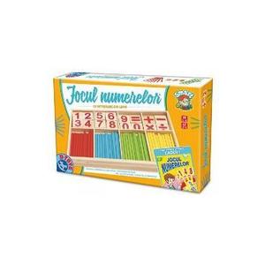 Jocul numerelor cu piese din lemn imagine