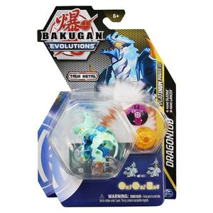 Set 3 jucarii - Bakugan Evolutions S4 - Platinum Powerup - Dragonoid, Nano Sledge si Nano Lancer | Spin Master imagine