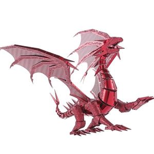 Puzzle 3D - Piececool - Dragon rosu | Robotime imagine