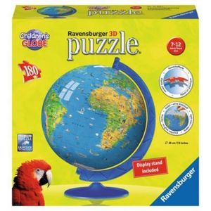 Puzzle 3D Copii - Globul Lumii, 180 Piese | Ravensburger imagine