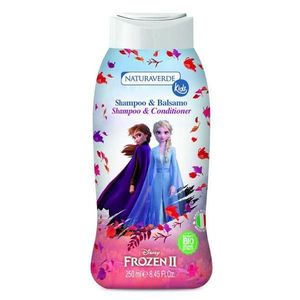 Sampon si Balsam pentru Copii Extract Organic de Albastrele cu Mosc Alb - Naturaverde Kids Frozen II Shampoo&Conditioner, 250 ml imagine