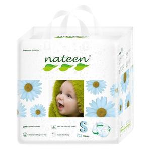 Scutece biodegradabile, ecologice, Nateen Premium Line Small (marimea 2, 3-6 kg), 20 buc imagine