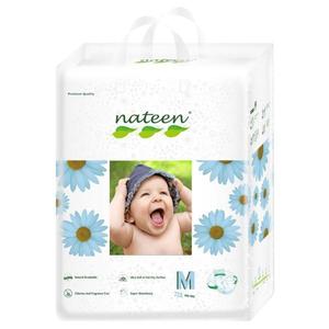 Scutece biodegradabile, ecologice, Nateen Premium Line, Medium (marimea 3, 4-9 kg), 72 buc imagine