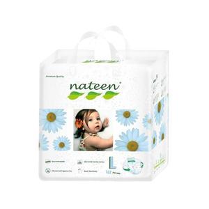 Scutece biodegradabile, ecologice, Nateen Premium Line, Large (marimea 4, 7-18 kg), 16 buc imagine