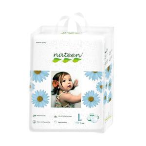 Scutece biodegradabile, ecologice, Nateen Premium Line, Large (marimea 4, 7-18 kg), 64 buc imagine