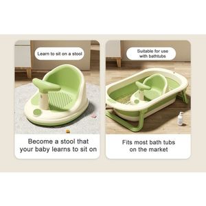 Scaun de baie multifunctional pentru bebelusi Little Mom Bubble Green imagine