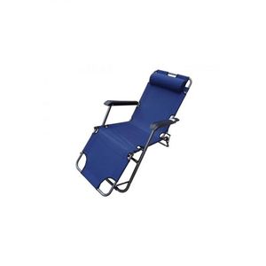 Sezlong-scaun camping panza H015 albastru imagine