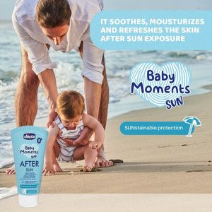 Crema protectie dupa plaja Chicco Baby Moments 150ml 0 luni+ imagine