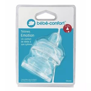 Set 2 tetine silicon Bebe Confort Emotion S3 6-24 luni imagine