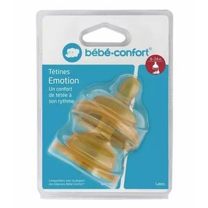 Set 2 tetine latex Bebe Confort Emotion S2 6-24 luni imagine