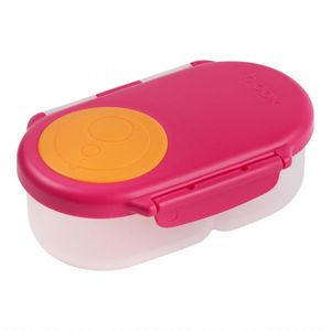Caserola compartimentata Snackbox B.Box roz cu portocaliu imagine
