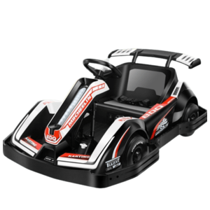 Masinuta-Kart electric pentru copii 3-11 ani, Racing 90W 12V 7Ah, telecomanda, culoare Alb imagine