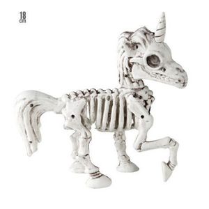 Decor unicorn schelet 18 cm imagine