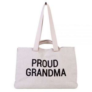 Geanta Childhome Proud Grandma Alb imagine