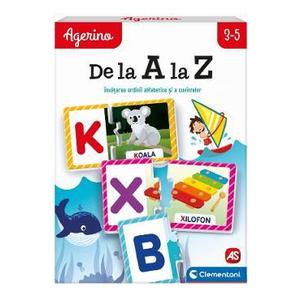 Joc educativ Agerino: De la A la Z. Invatarea ordinii alfabetice si a cuvintelor imagine