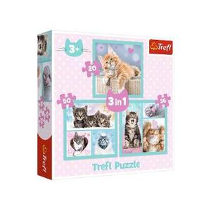 Puzzle Pisici dragalase | Trefl imagine