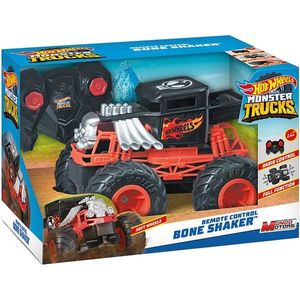 Masina cu telecomanda Hot Wheels Monster Trucks, Bone Shaker imagine