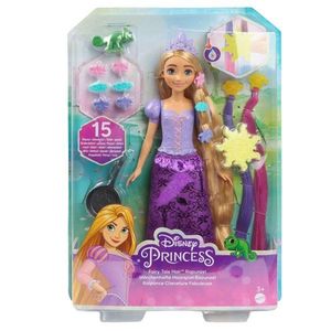 Papusa cu accesorii pentru par, Disney Princess, Rapunzel, HLW18 imagine
