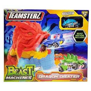 Set de joaca cu masinuta, Teamsterz Beast Machines Dragon Disater imagine