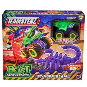 Set de joaca cu masinuta Monster Jaws, Teamsterz Beast Machines Stinger Slam imagine