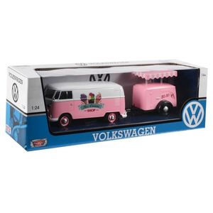 Camioneta cu remorca Motormax, Volkswagen Type 2 T1 Ice Cream, 1: 24 imagine