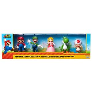 Set 5 figurine Mario Nintendo, Super Mario si Prietenii sai imagine