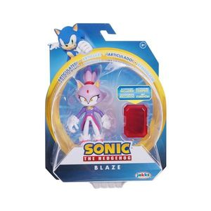 Figurina articulata cu accesoriu, Sonic the Hedgehog, Blaze, 10 cm imagine