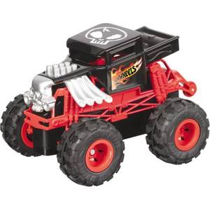 Masina cu telecomanda Hot Wheels Mini Monster Truck, Bone Shaker imagine