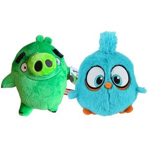 Set 2 jucarii de plus Angry Birds, Leonard 20 cm si Blue Bird 18 cm imagine