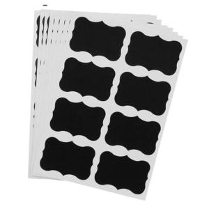 Set 40 Etichete autoadezive, negre, 3.5 x 5 cm imagine