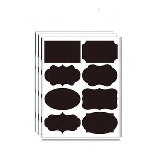 Set 40 Etichete autoadezive, negre, diverse forme, 3.5 x 5 cm imagine